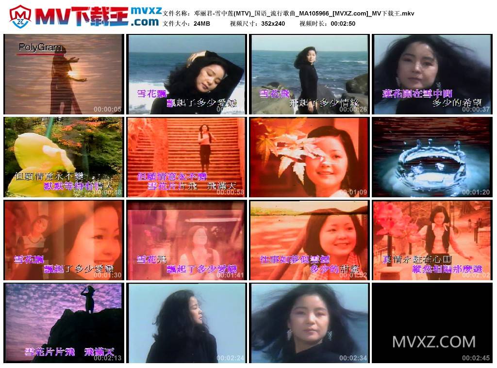 邓丽君-雪中莲(MTV)_国语_流行歌曲_MA105966